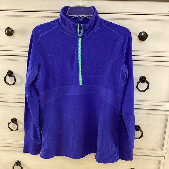 Title Nine Swift 1/2 Zip Textured Athletic Pullover Large - Picture 1 of 12